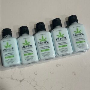 Hempz Triple Moisture Light Blue Body Cream 5 pack 2.25oz each